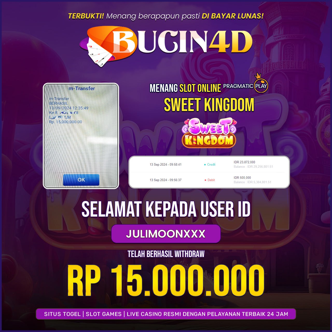 BUKTI JP SLOT PRAGMATIC PLAY