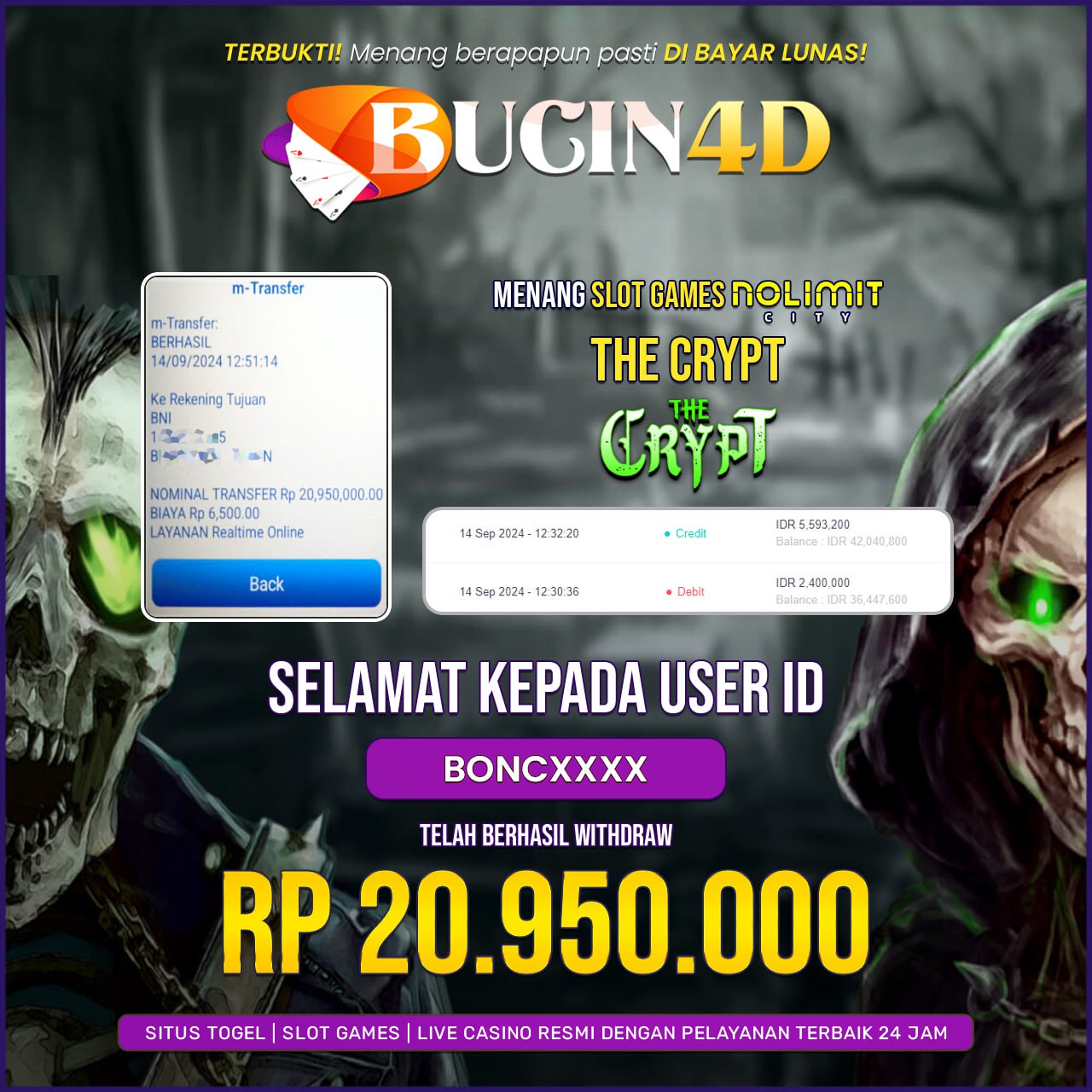 BUKTI JP SLOT NOLIMIT CITY