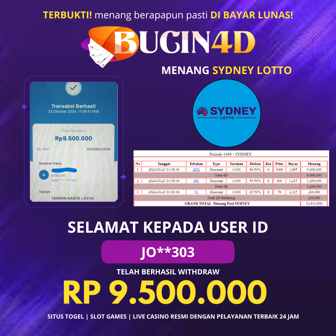 BUKTI JP SYDNEY LOTTO