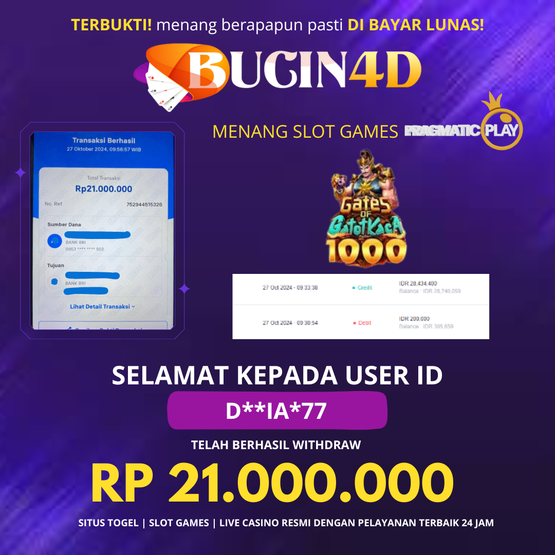 BUKTI JP SLOT PRAGMATIC PLAY