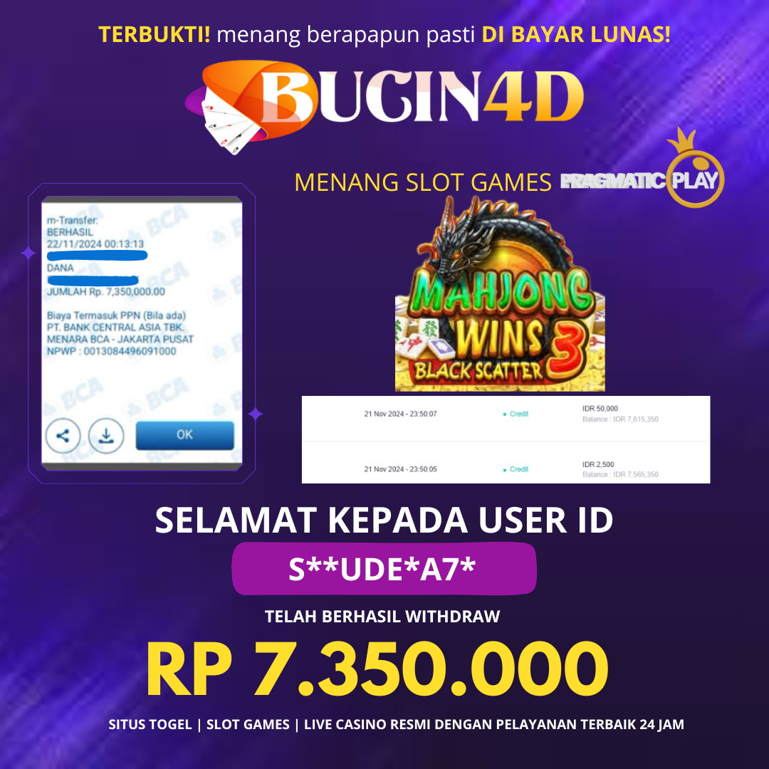 BUKTI JP SLOT PRAGMATIC PLAY